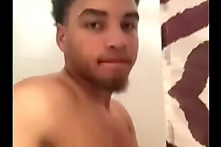 Lightskin with blue eyes in the shower