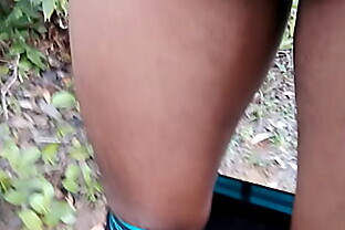 dick with cigarette in jungle