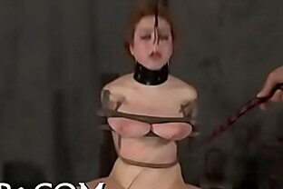 Intensive caning for worthless hottie