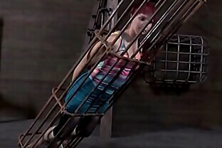 Intensive caning for worthless playgirl