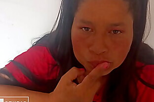Sexy Mature Colombian Debuts Her New Dildo by Giving Her Wet Blowjob in Her Mouth