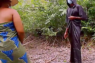 BBC AFRICAN MASQUERADE FUCK MY STEP MOM IN THE BUSH WHILE FETCHING FIRE WOOD TO COOK FOOD