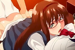 Sus novias con lentes le entregan el culo - Hentai Megane no megami Ep. 2