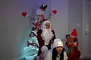 thought she was getting presents ended up getting Santa Dick