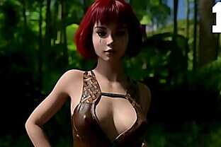 The Lust City #18 - Short Haired Red Head With Big Tits Shows Us Around Her Jungle
