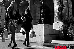 Stretch Limo Hardcore Threesome With Leggy Kayla Green & Angelina Brill GP061