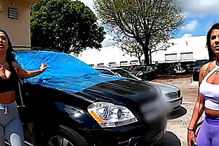 Roadside - Zoey Reyes & Ariel Pure Threesome Their Way Out Of Expensive Car Reparirs