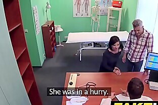 Fake Hospital Czech doctor cums over horny cheating wifes tight pussy