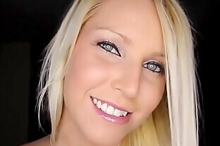 Teen guzzles spunk in pov