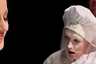 Sluts catfight and dirty fuck in the kitchen