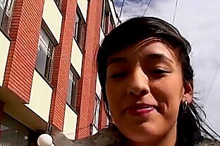 amateur Latina gets her fat pussy rammed by two guys