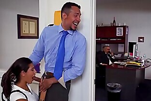 Latina teen Victoria Valencia fucked in the office