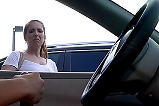 NICHE PARADE - Feisty Latina Giving Me A Lotta Lip For Flashing Cock In Parking Lot