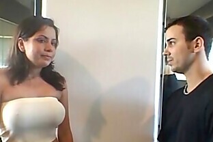 Two sexy chicks with big tits get fucked by two guys in a gym HC-1-05