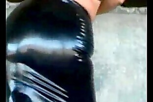 Czech in Latex Close up Forest