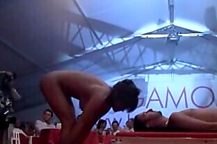 Italian Milf live  on stage