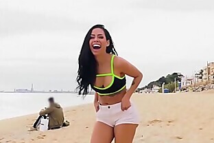 Juicy Ass Canela Skin Does Anal In The Park