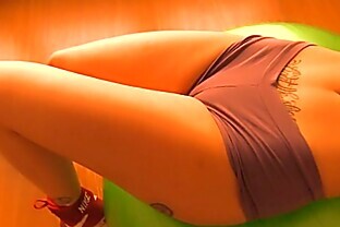 Booty Blonde Teen Working Out With FitBall. Tits n Cameltoe!
