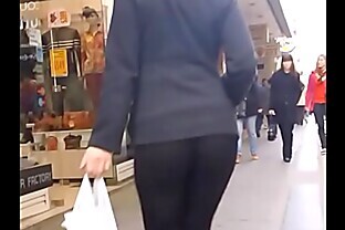 stunning girl in skin tight leggings