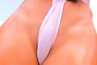 Perfect Ass Teen Wearing See-Through Swimsuit In The Pool!