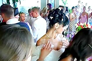 Wedding whores are fucking in public