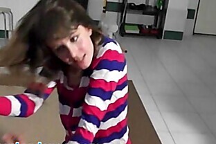 Lapdance, BJ, and fingering with cute teen