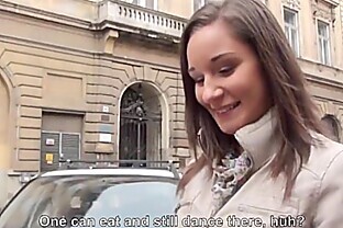 Sexy Czech bartender fucks for cash