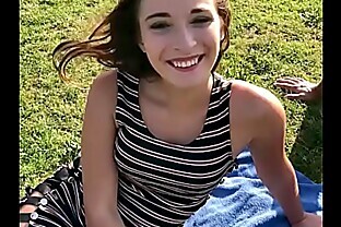 French beauty Tracy Rose picked up in park for intense sex