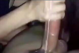 Blowjob and huge cumshot in her mouth