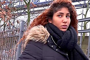 GERMAN SCOUT - LATIN EBONY TEEN SEDUCE TO EYE ROLLING ORGASM SEX AT PICKUP CASTING