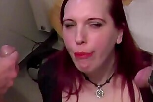 blowbang 10 cocks swallow sperm