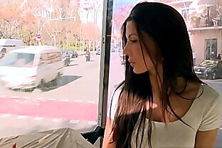 Amazing Alexa Tomas makes Money Stripping off her Clothes in Public
