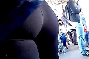 Leggins de Nalgona Apretados en el Bus