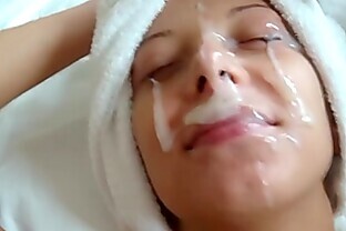 Facial Cumshot Colombian girls Amateur compilation ... full videos @