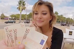 Russian chick do anal fuck in public