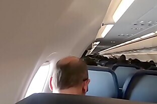 Public Airplane Blowjob