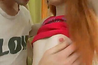 Redhead Rides Hard Dick And Swallows Cum -