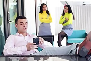 StepSiblings - Busty Ebony Stepsisters (Alina Belle) (Maya Farrell) Share Stepbro's Cock