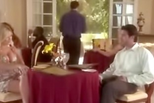 Pretty woman with handsome man in Restaurant