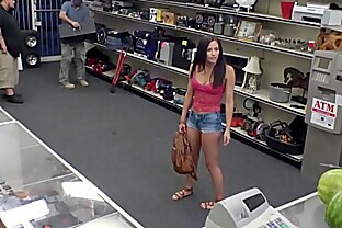 XXXPAWN - Alexis Deen Swallows My Sword in Pawn Shop Backroom (xp15248)