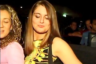 Club Upskirt video featuring 2 Party Girls that show their panties