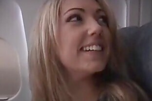 Sarah Peachez - airplane blowjob