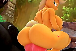MLP - SFM Clop - Werewolf Fucks Applejack by Hooves Art (HD)