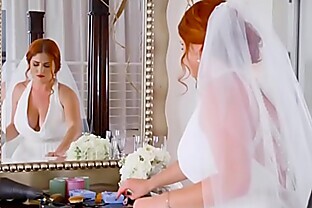 Chubby bride cheating and fucks best man on her wedding day