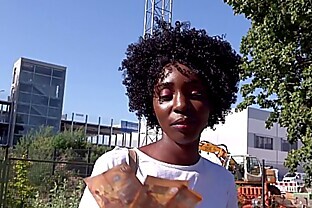 GERMAN SCOUT - BLACK EBONY MILF ZAAWAADI REAL PUBLIC PICKUP SEX FOR CASH IN BERLIN 12 min