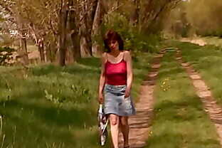 Mature Bessie fucked well in the forest 6 min